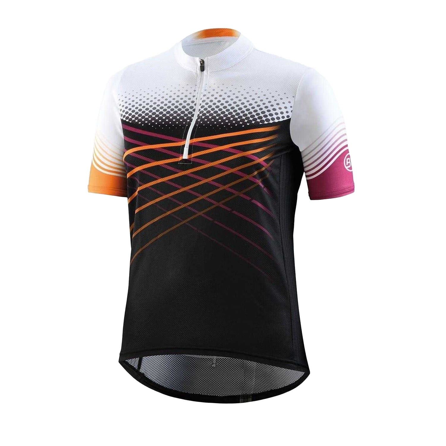Black-Orange - Front - Bicycle Line Womens-Ladies Edera MTB Cycling Jersey