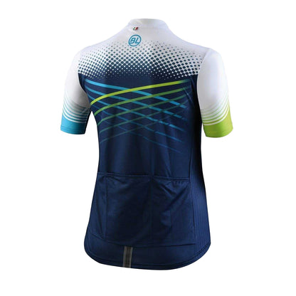 Dark Blue - Back - Bicycle Line Womens-Ladies Edera MTB Cycling Jersey