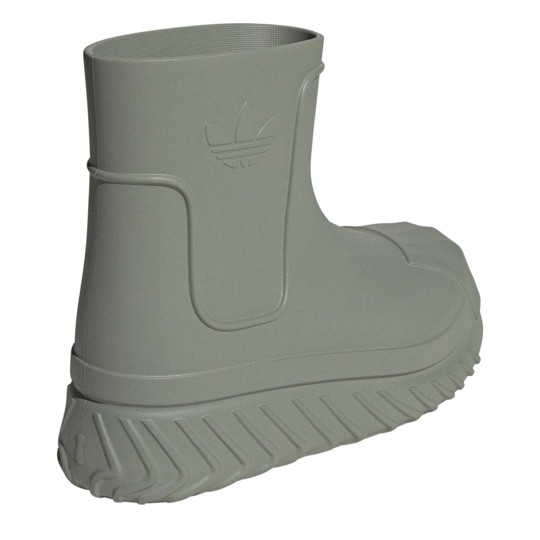 Silver Green - Back - Adidas Womens-Ladies Superstar Bluetooth Chunky Flat Snow Boots
