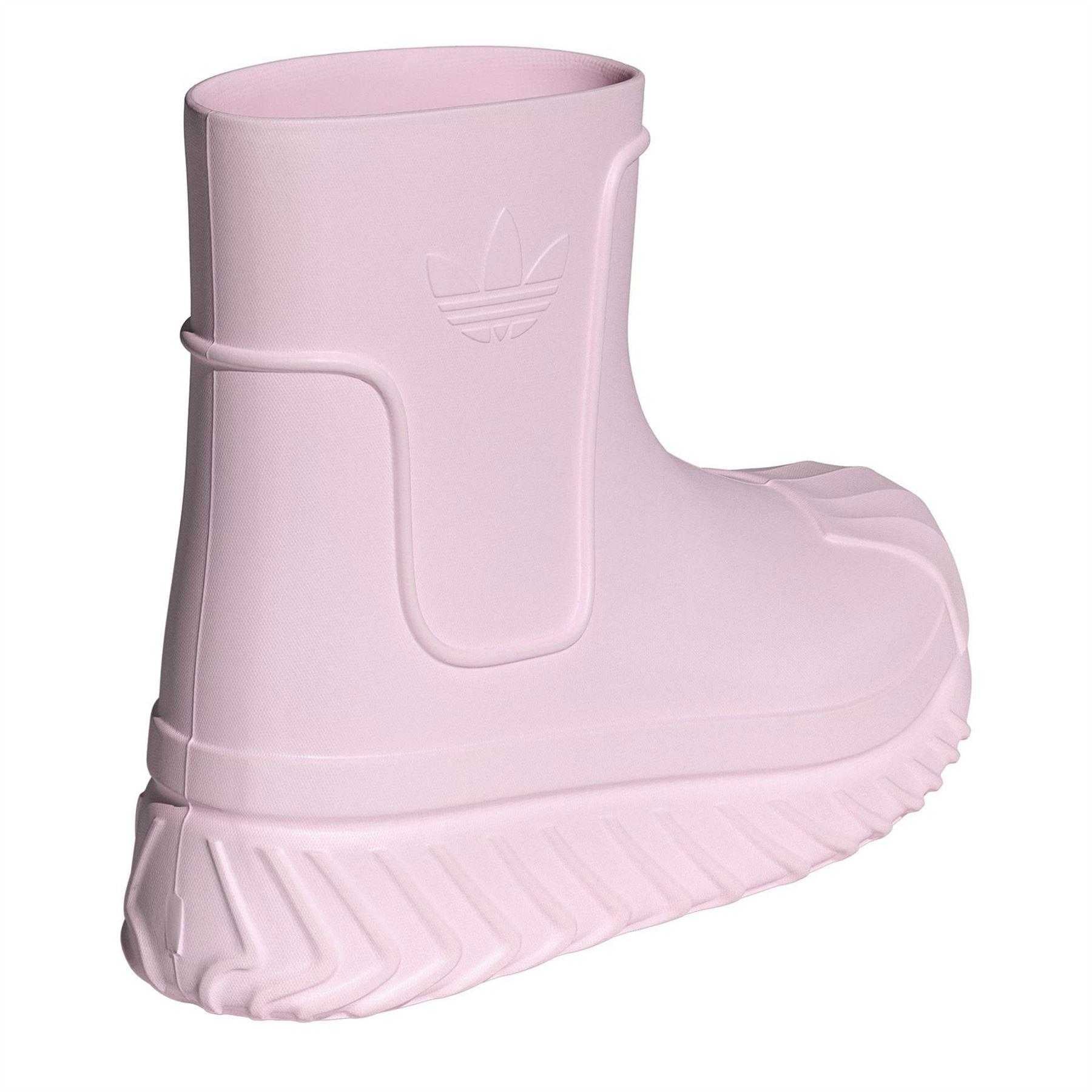 Pink - Back - Adidas Womens-Ladies Superstar Bluetooth Chunky Flat Snow Boots