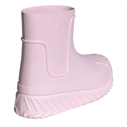 Pink - Back - Adidas Womens-Ladies Superstar Bluetooth Chunky Flat Snow Boots