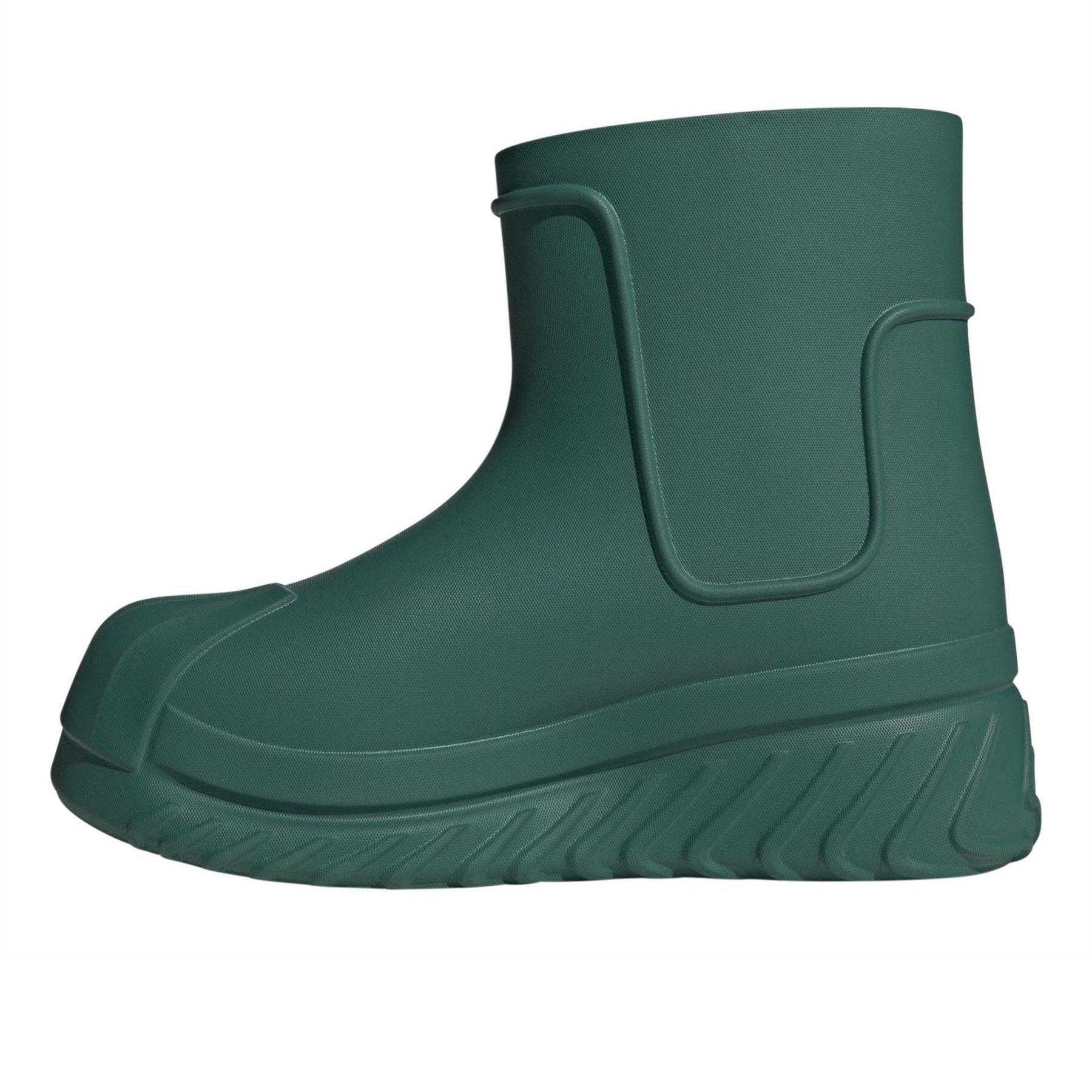 Green - Side - Adidas Womens-Ladies Superstar Bluetooth Chunky Flat Snow Boots