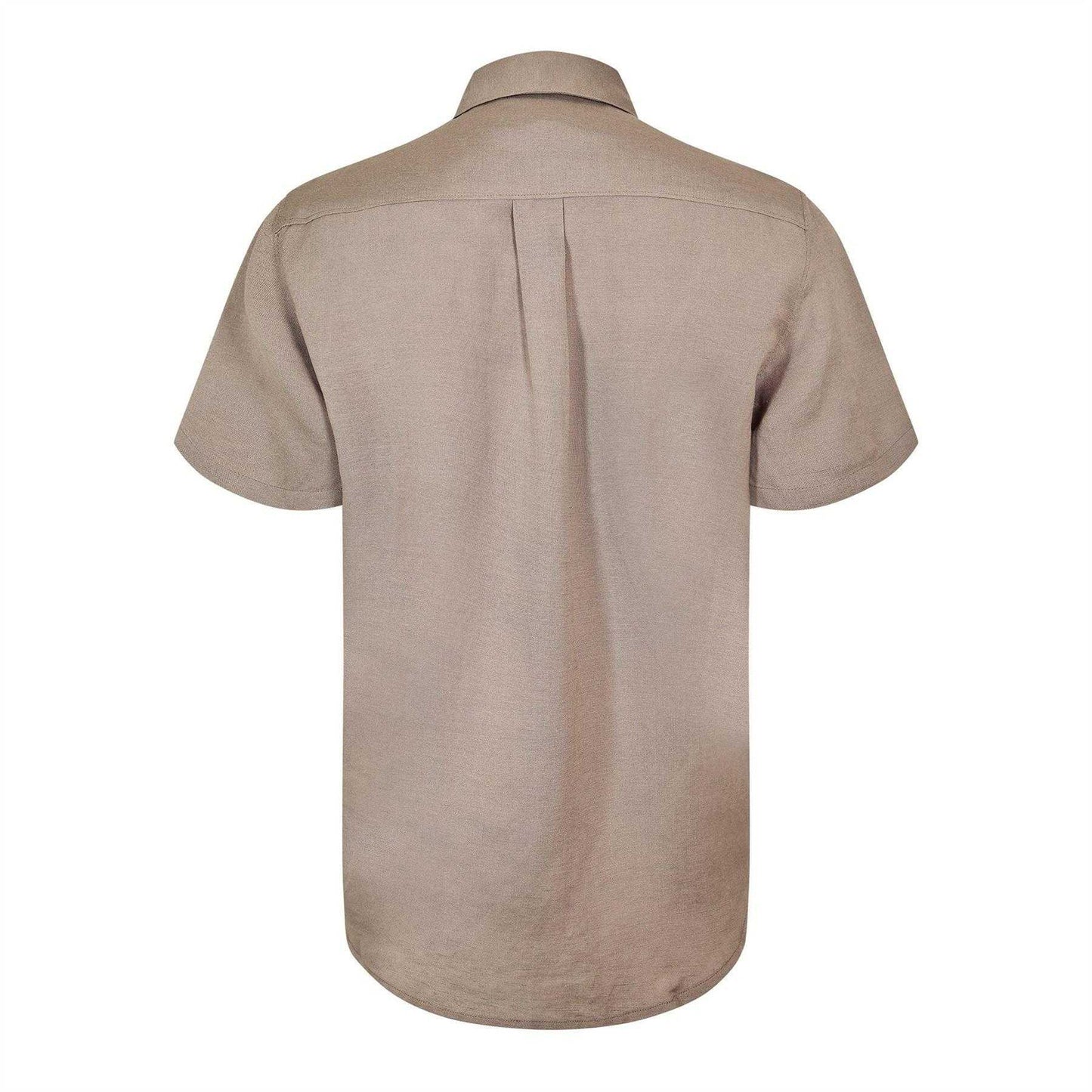 Khaki-Grey - Back - Jack Wills Mens Short-Sleeved Casual Shirt