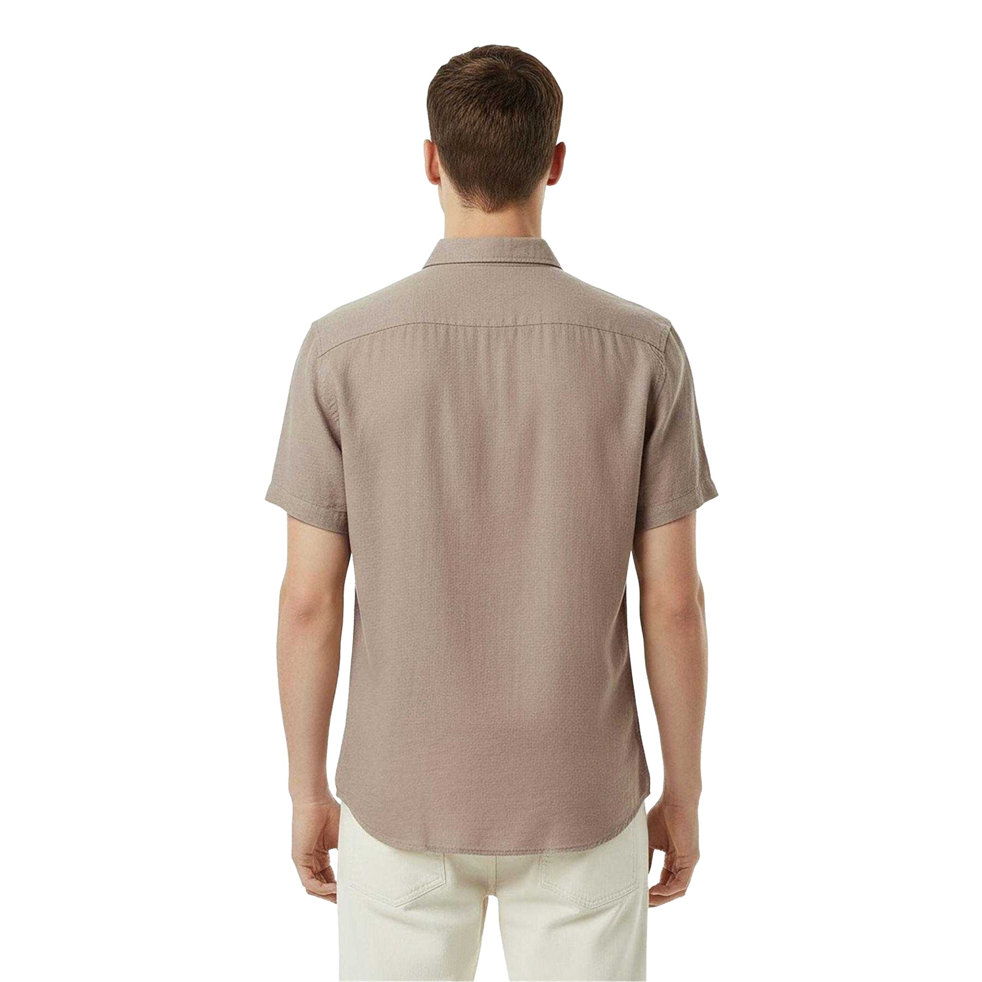 Khaki-Grey - Lifestyle - Jack Wills Mens Short-Sleeved Casual Shirt