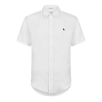 White - Front - Jack Wills Mens Short-Sleeved Casual Shirt