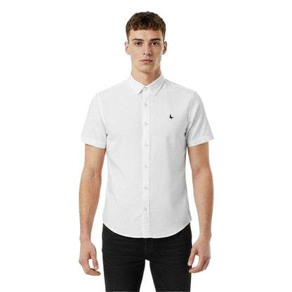 White - Side - Jack Wills Mens Short-Sleeved Casual Shirt