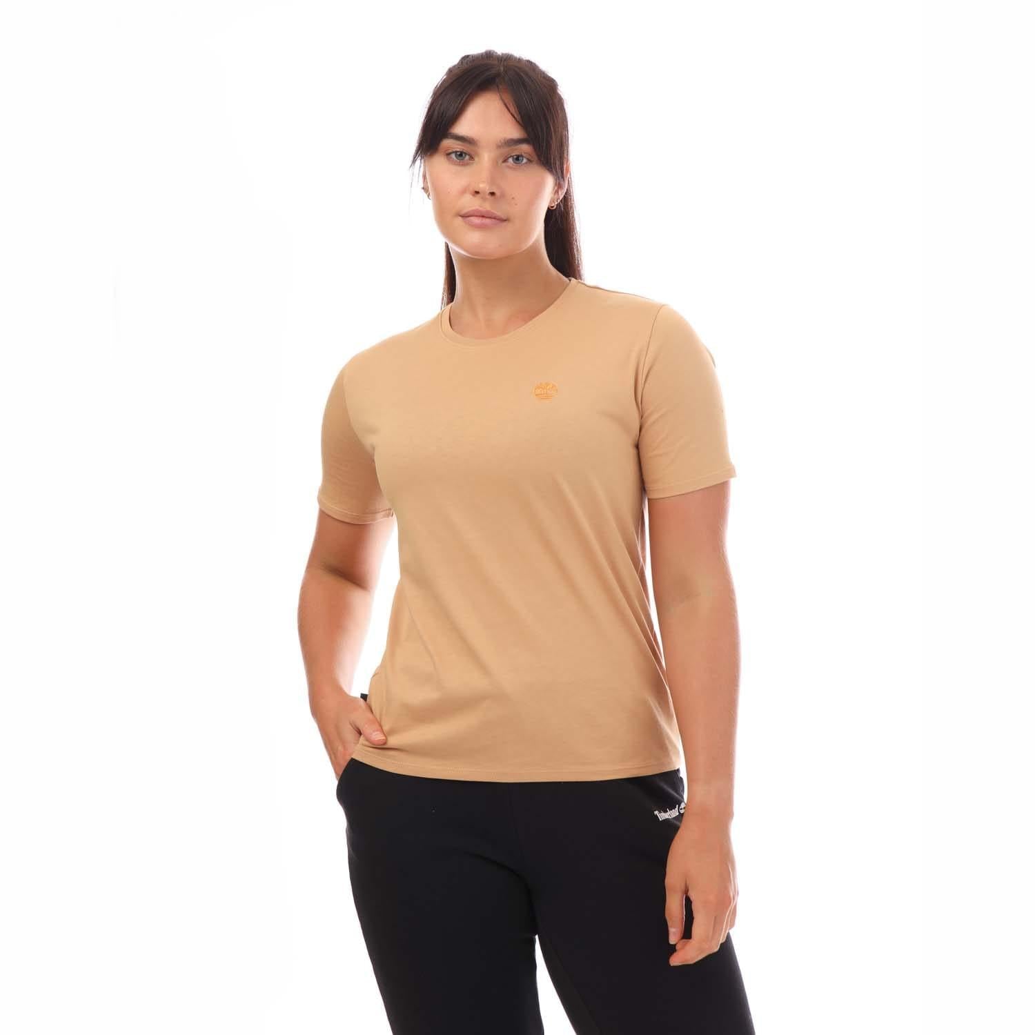 Wheat - Side - Timberland Womens-Ladies Dunstan T-Shirt