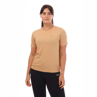 Wheat - Front - Timberland Womens-Ladies Dunstan T-Shirt