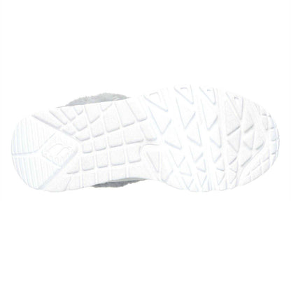 Grey - Back - Skechers Childrens-Kids Uno Lite High Top Trainers