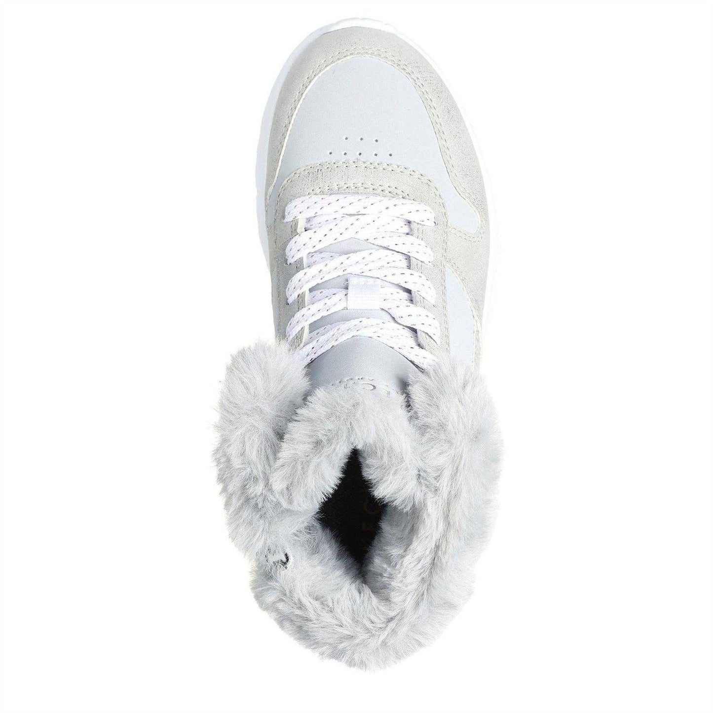 Grey - Lifestyle - Skechers Childrens-Kids Uno Lite High Top Trainers