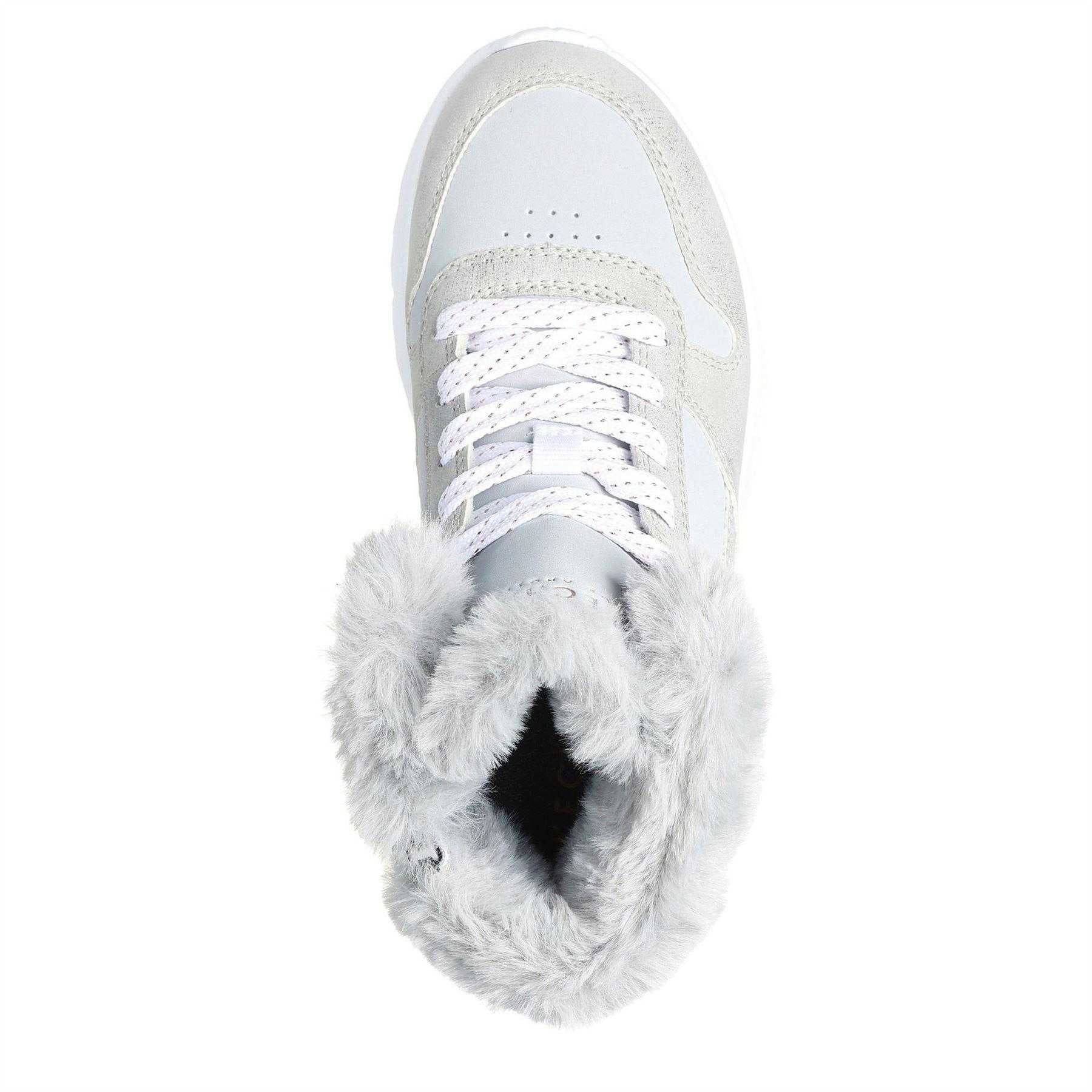 Grey - Lifestyle - Skechers Childrens-Kids Uno Lite High Top Trainers