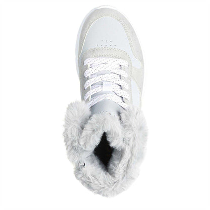 Grey - Lifestyle - Skechers Childrens-Kids Uno Lite High Top Trainers