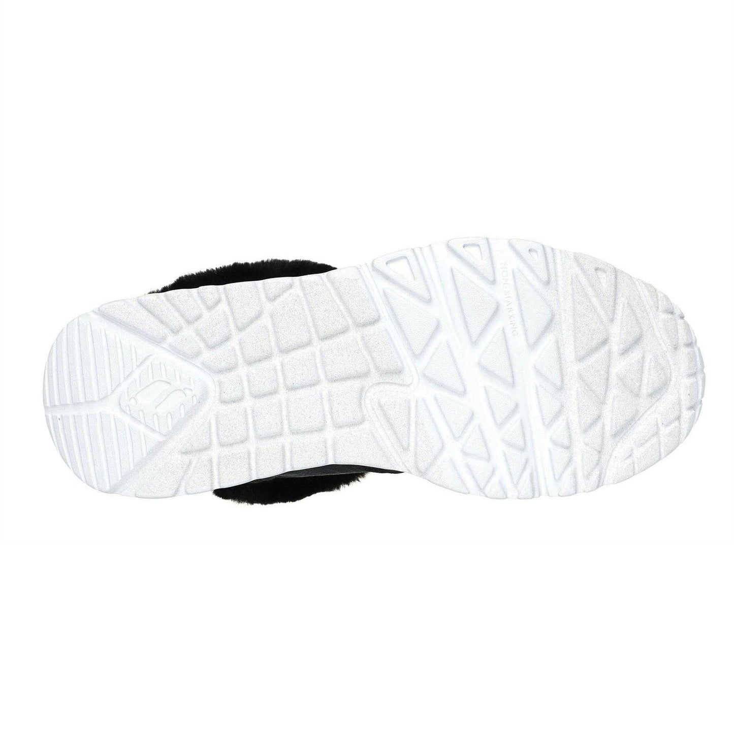 Black-Rose Gold - Back - Skechers Childrens-Kids Uno Lite High Top Trainers