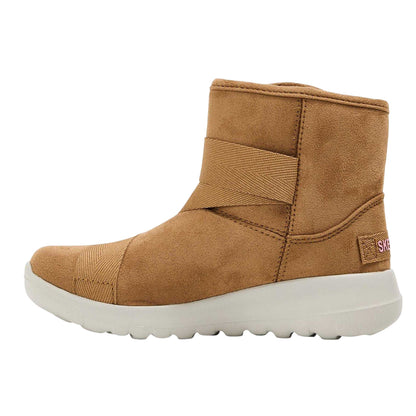 Chestnut - Back - Skechers Childrens-Kids Slip-on Trainers
