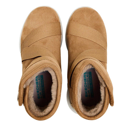 Chestnut - Side - Skechers Childrens-Kids Slip-on Trainers