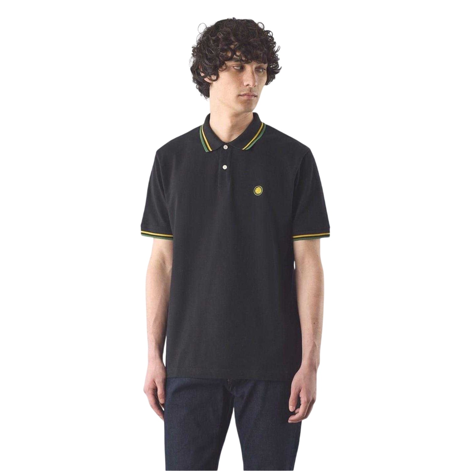 Black - Back - Pretty Green Mens Regular Polo Shirt