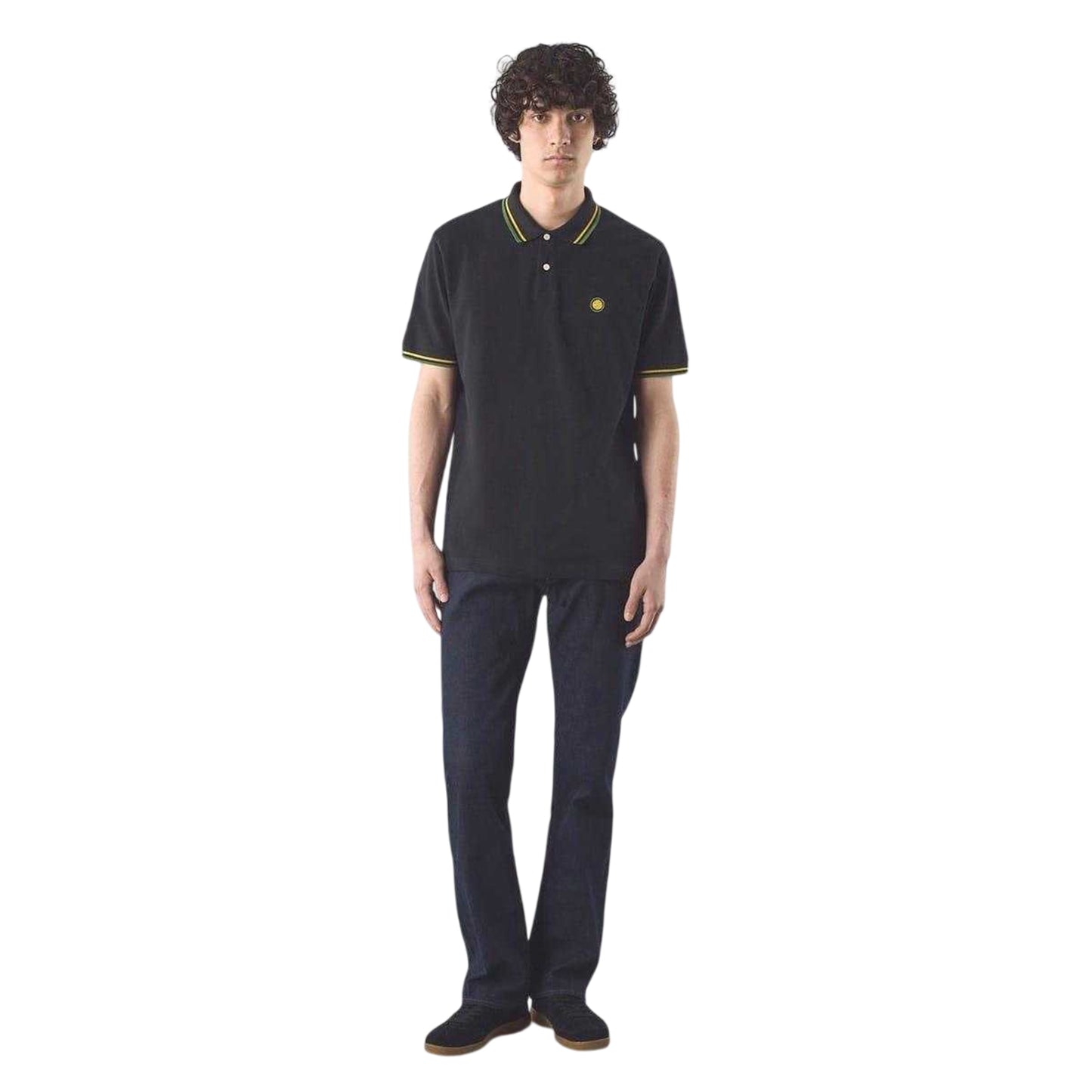 Black - Side - Pretty Green Mens Regular Polo Shirt