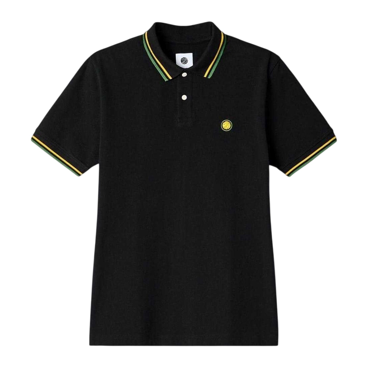 Black - Front - Pretty Green Mens Regular Polo Shirt