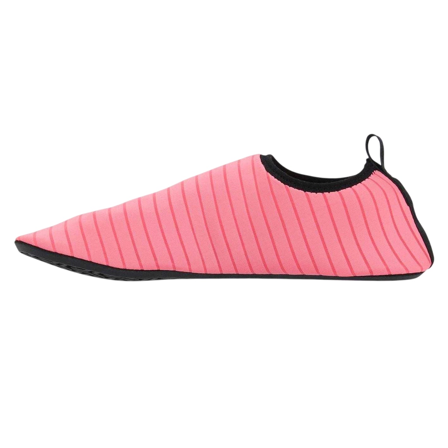 Pink - Back - Hot Tuna Mens Striped Slip-on Water Shoes