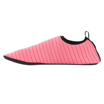 Pink - Back - Hot Tuna Mens Striped Slip-on Water Shoes