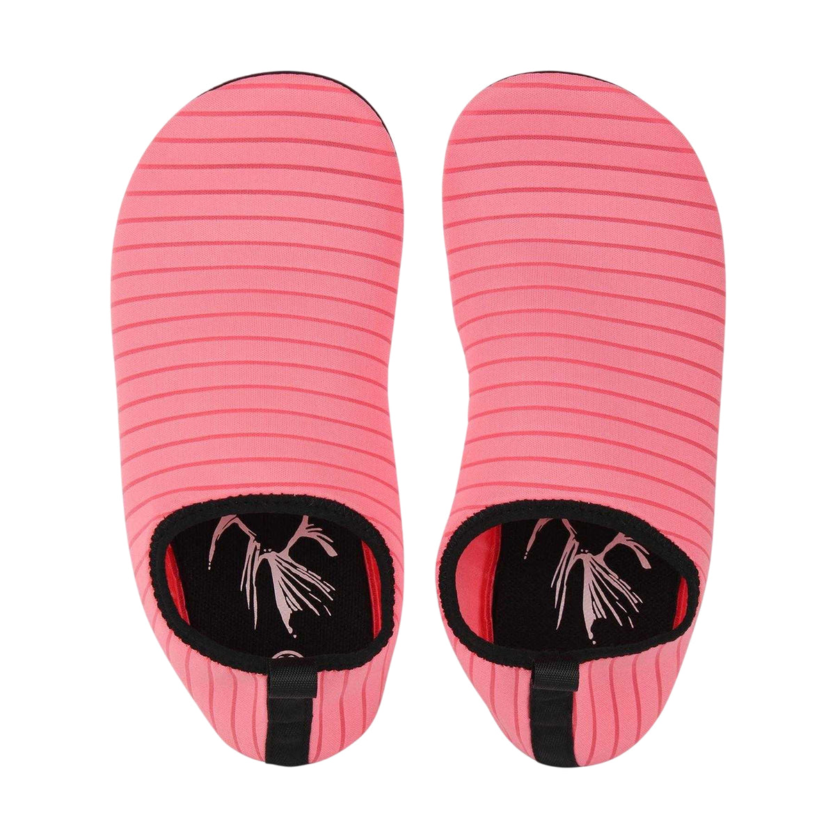Pink - Side - Hot Tuna Mens Striped Slip-on Water Shoes