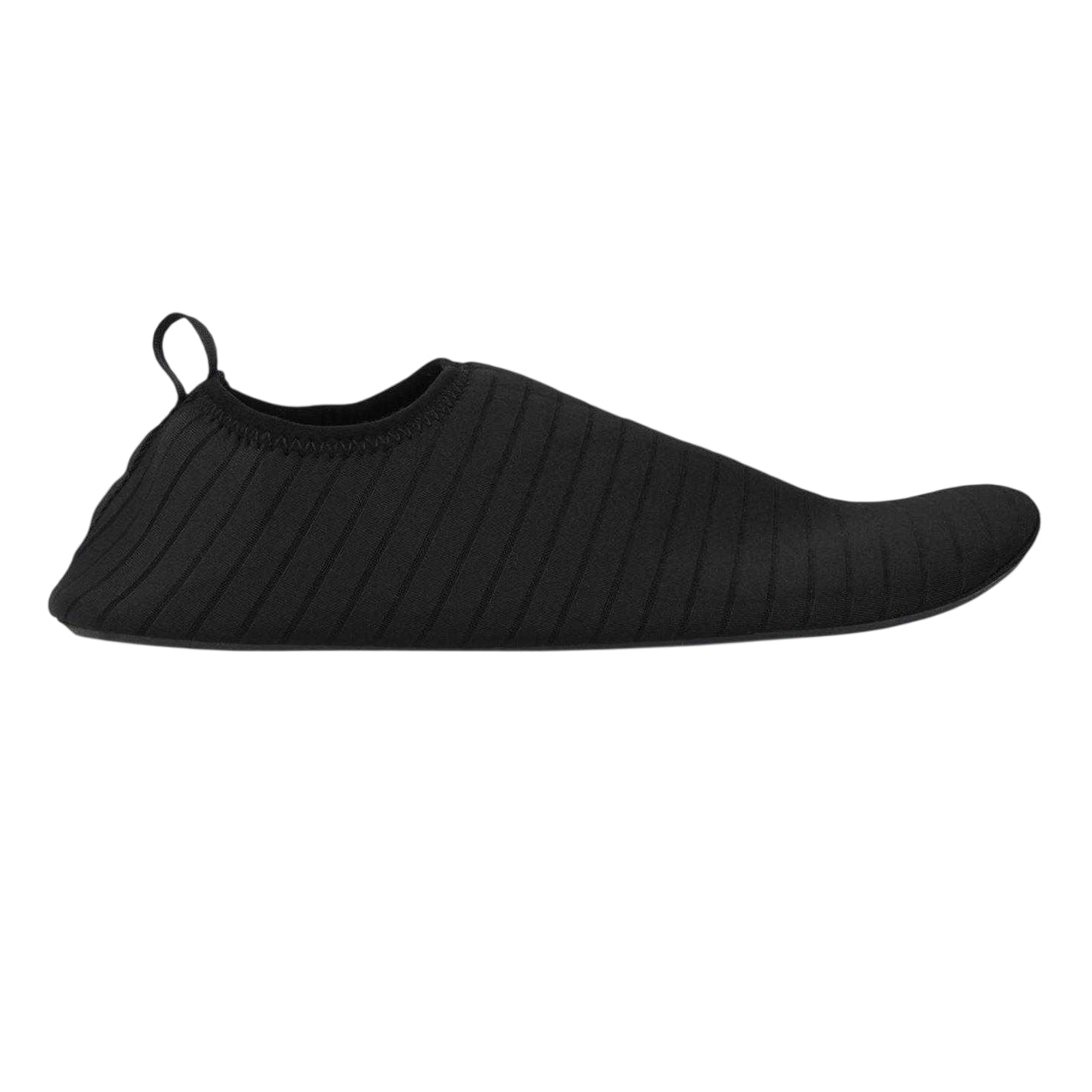 Black - Front - Hot Tuna Mens Striped Slip-on Water Shoes