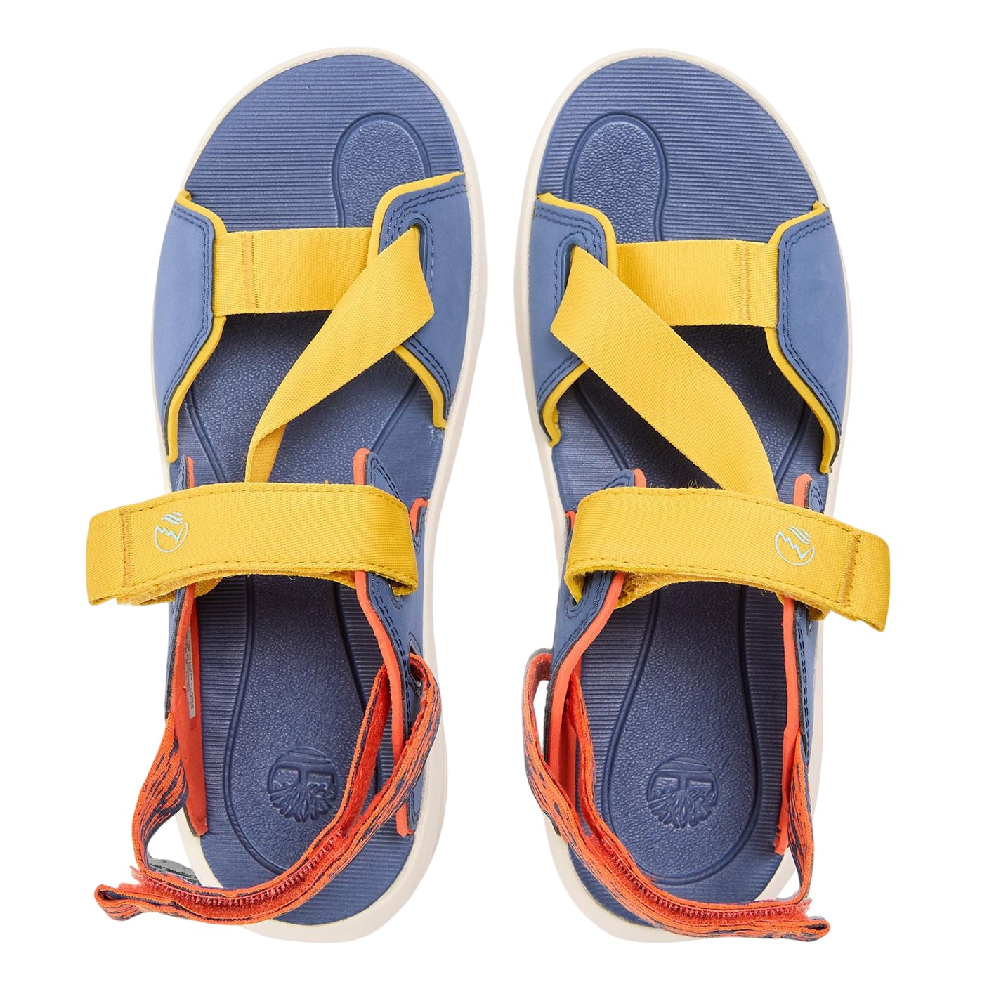 Yellow - Side - Timberland Childrens-Kids Motion Dune Backstrap Sandals
