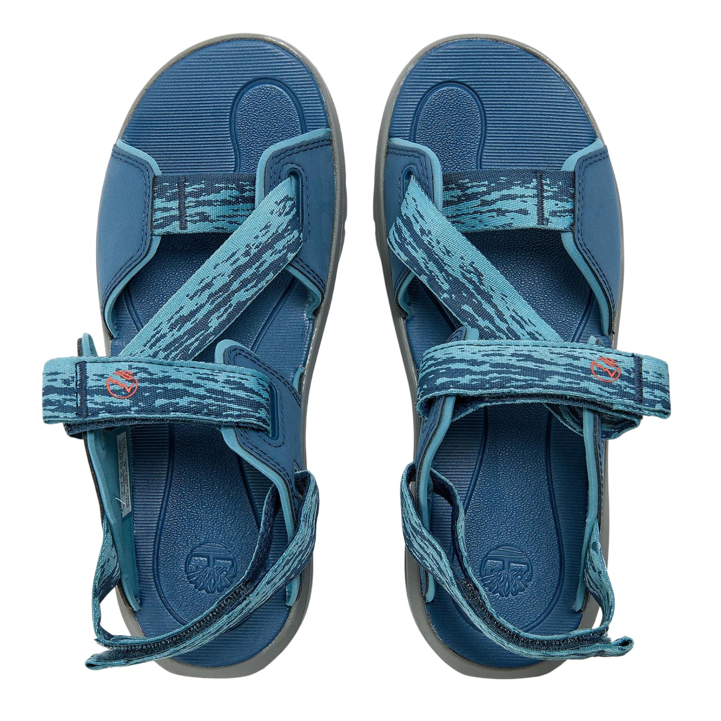 Blue - Side - Timberland Childrens-Kids Motion Dune Backstrap Sandals