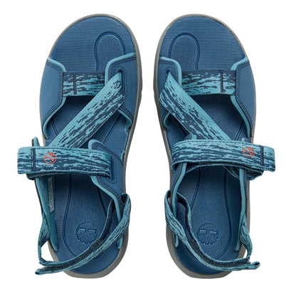 Blue - Side - Timberland Childrens-Kids Motion Dune Backstrap Sandals