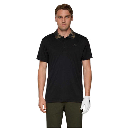 Black - Side - J.Lindeberg Mens Polo Shirt