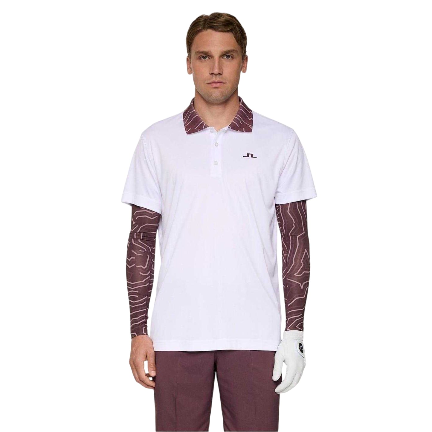 White - Side - J.Lindeberg Mens Polo Shirt