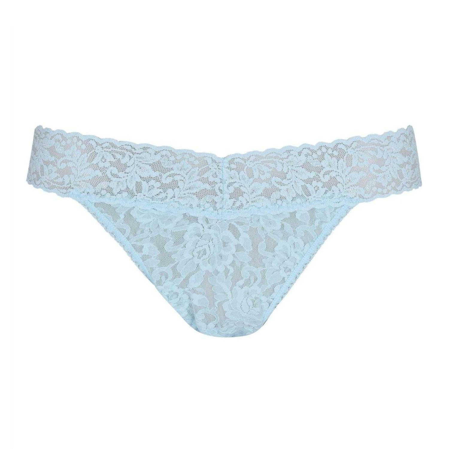 Celestial Blue - Front - Hanky Panky Womens-Ladies Mid Rise Thong