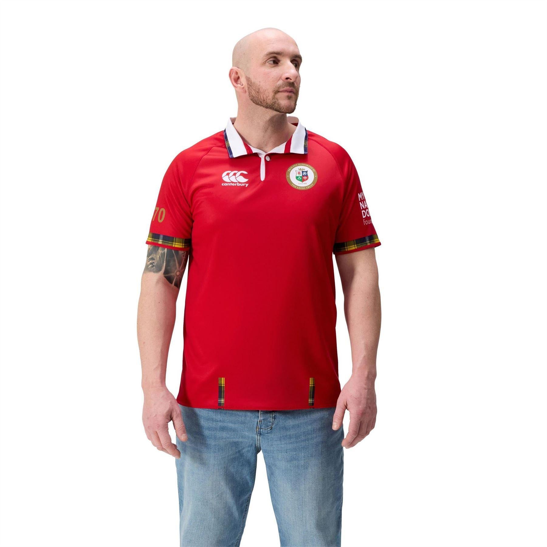 Red - Side - Canterbury Mens 2025 British & Irish Lions Performance Polo Shirt