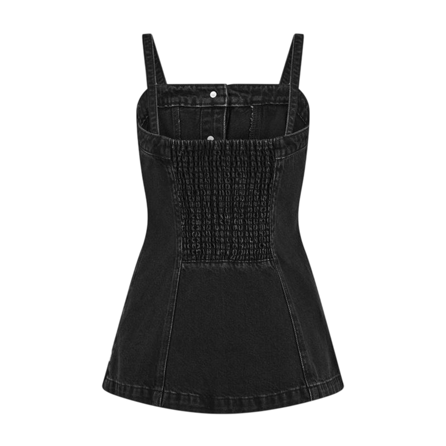 Black - Back - Levis Womens-Ladies Denim Corset Top