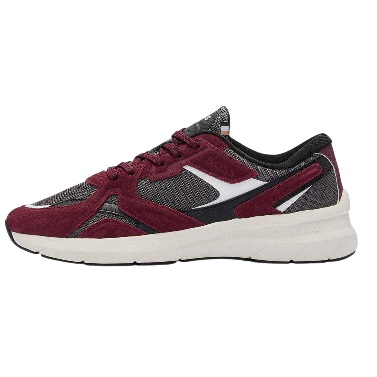 Red - Lifestyle - Boss Mens Owen Runn Suede Trainers