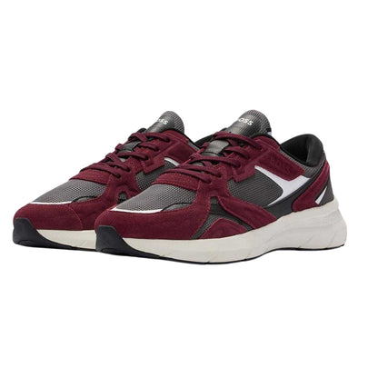 Red - Pack Shot - Boss Mens Owen Runn Suede Trainers