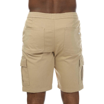 Sand - Back - Farah Mens Crane Cargo Shorts