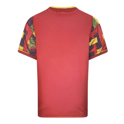 Red-Blue - Back - Score Draw Mens 1996 England FA Crew Neck Jersey