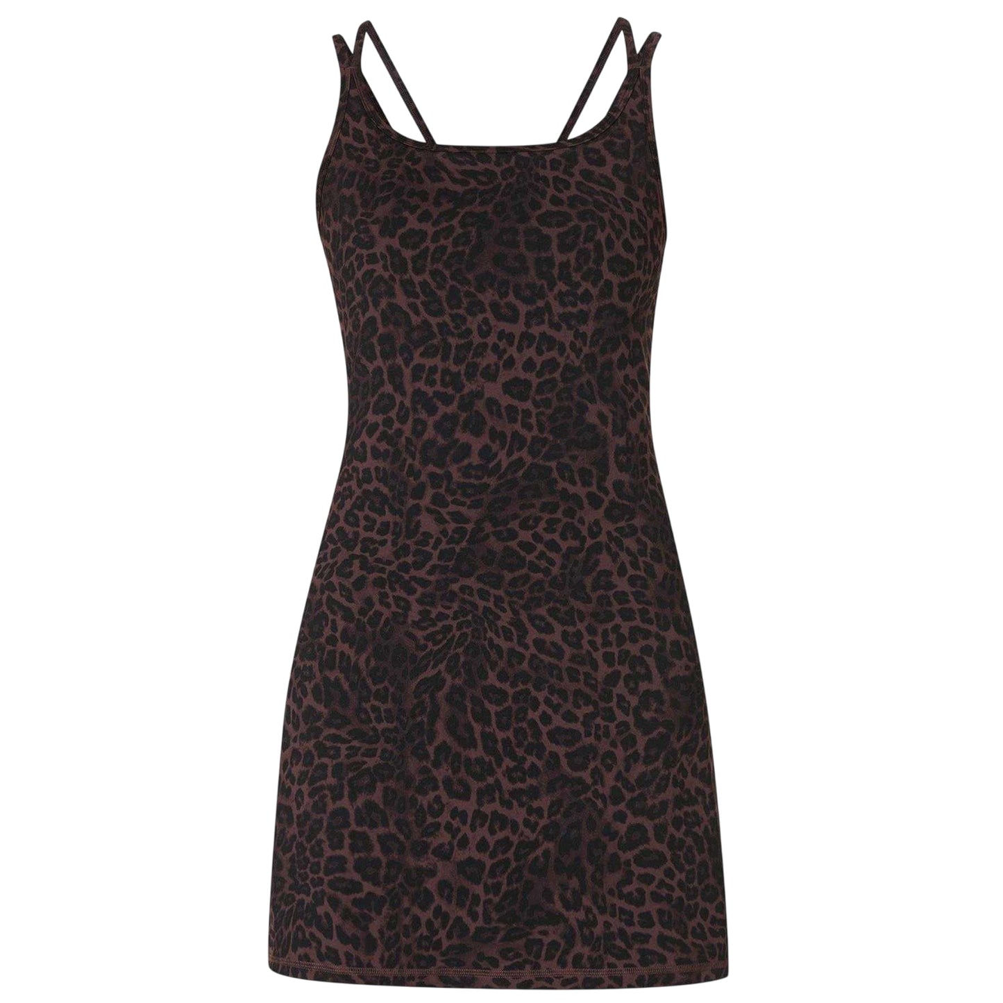 Brown - Front - Sweaty Betty Womens-Ladies Ultimate Studio Leopard Print Yoga Mini Dress