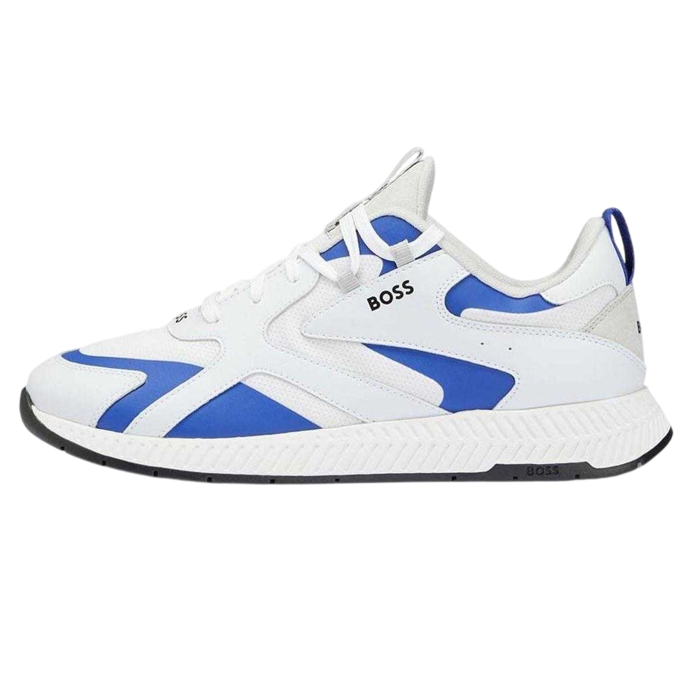 White - Side - Boss Mens Titanium Ortholite Running Trainers