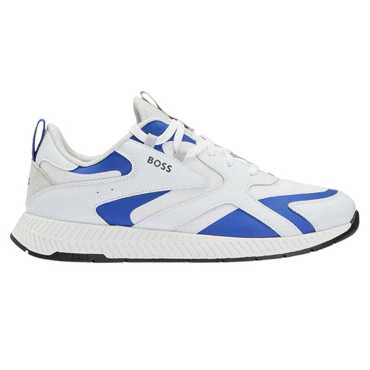 White - Front - Boss Mens Titanium Ortholite Running Trainers