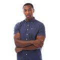 Midnight - Side - Farah Mens Drayton Short-Sleeved Shirt