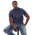 Midnight - Lifestyle - Farah Mens Drayton Short-Sleeved Shirt