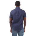 Midnight - Back - Farah Mens Drayton Short-Sleeved Shirt