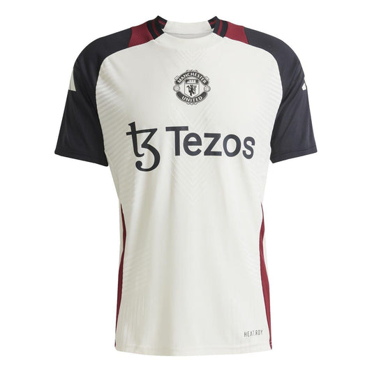 Off White-Black - Front - Adidas Mens Tiro 24 Pro Manchester United FC Football Jersey