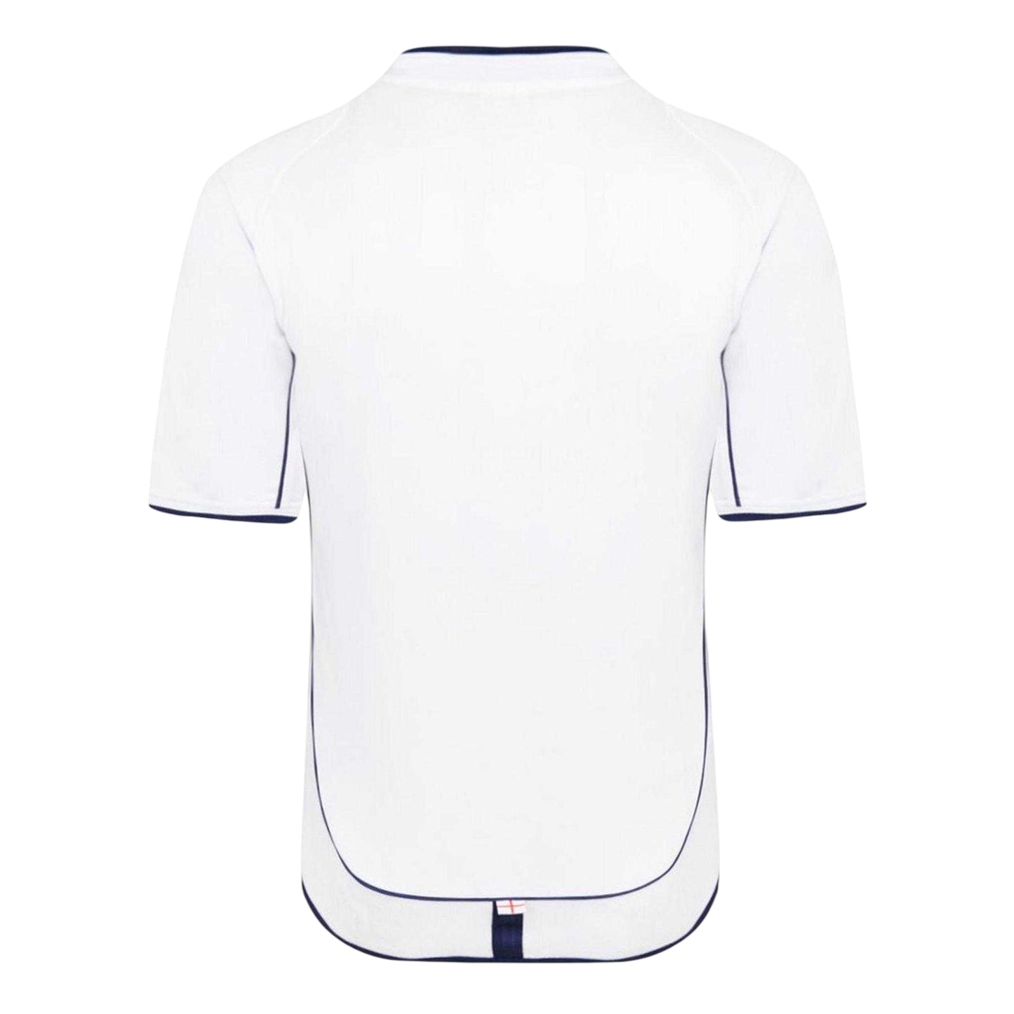 White-Red - Back - Score Draw Mens 2002 World Cup Finals England FA Football Shirt