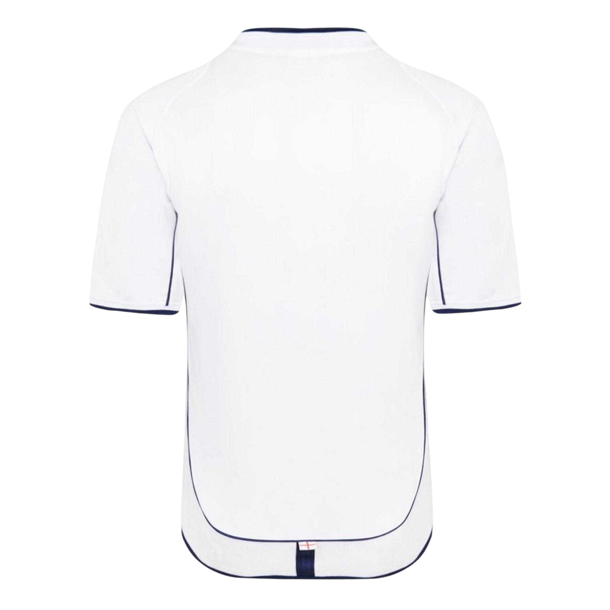 White-Red - Back - Score Draw Mens 2002 World Cup Finals England FA Football Shirt