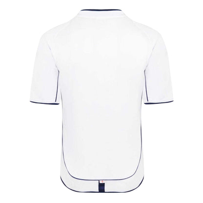 White-Red - Back - Score Draw Mens 2002 World Cup Finals England FA Football Shirt
