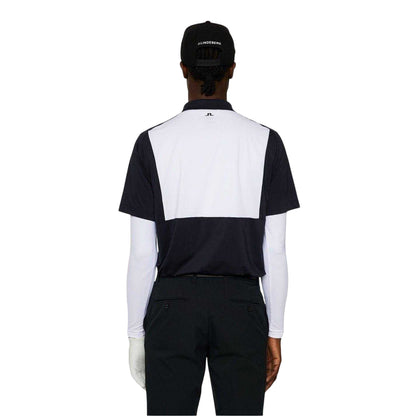 Navy - Back - J.Lindeberg Mens Regular Raglan Polo Shirt