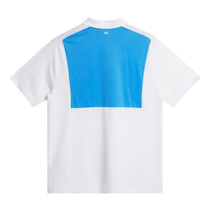 White - Back - J.Lindeberg Mens Regular Raglan Polo Shirt